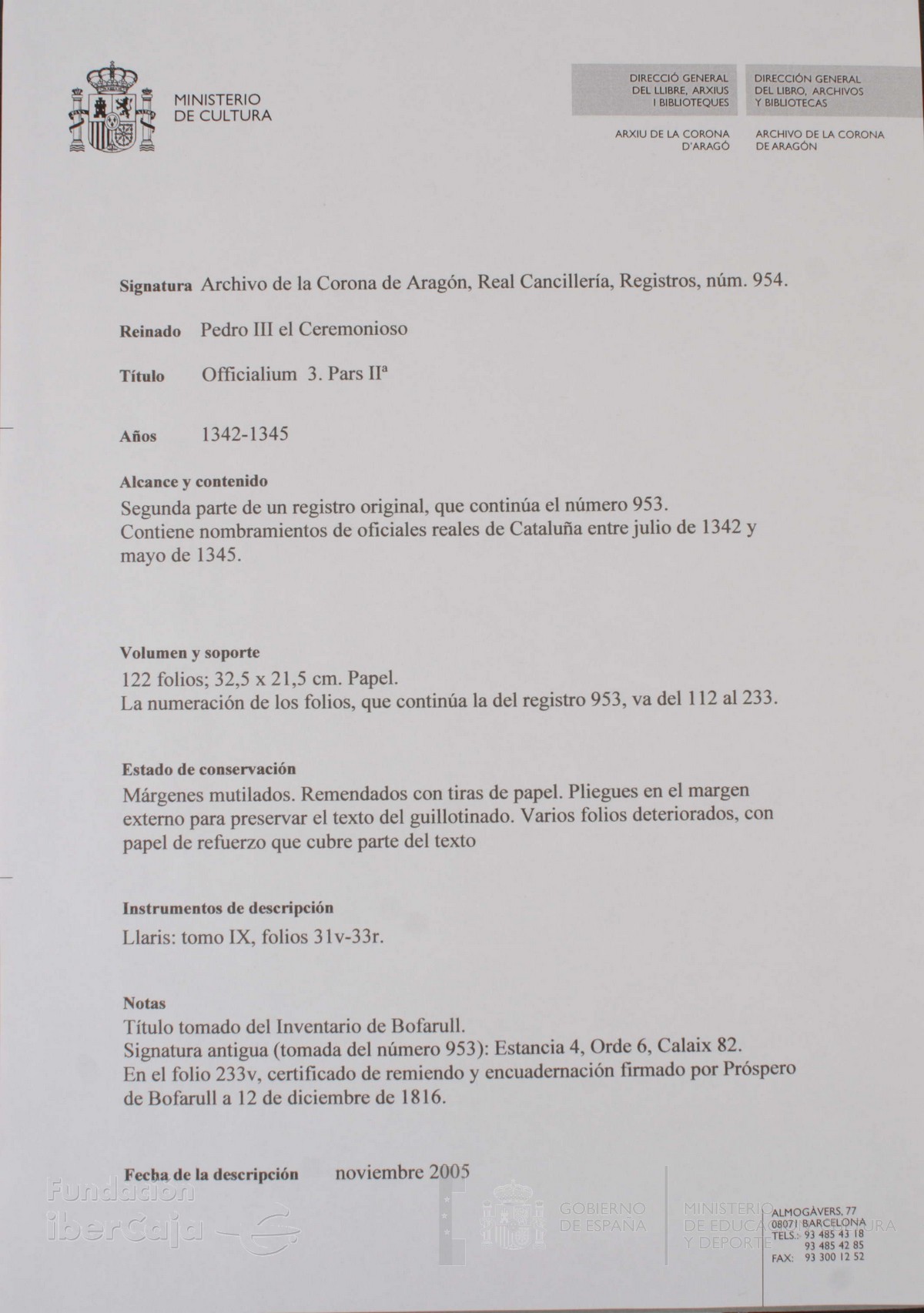 Descripción General