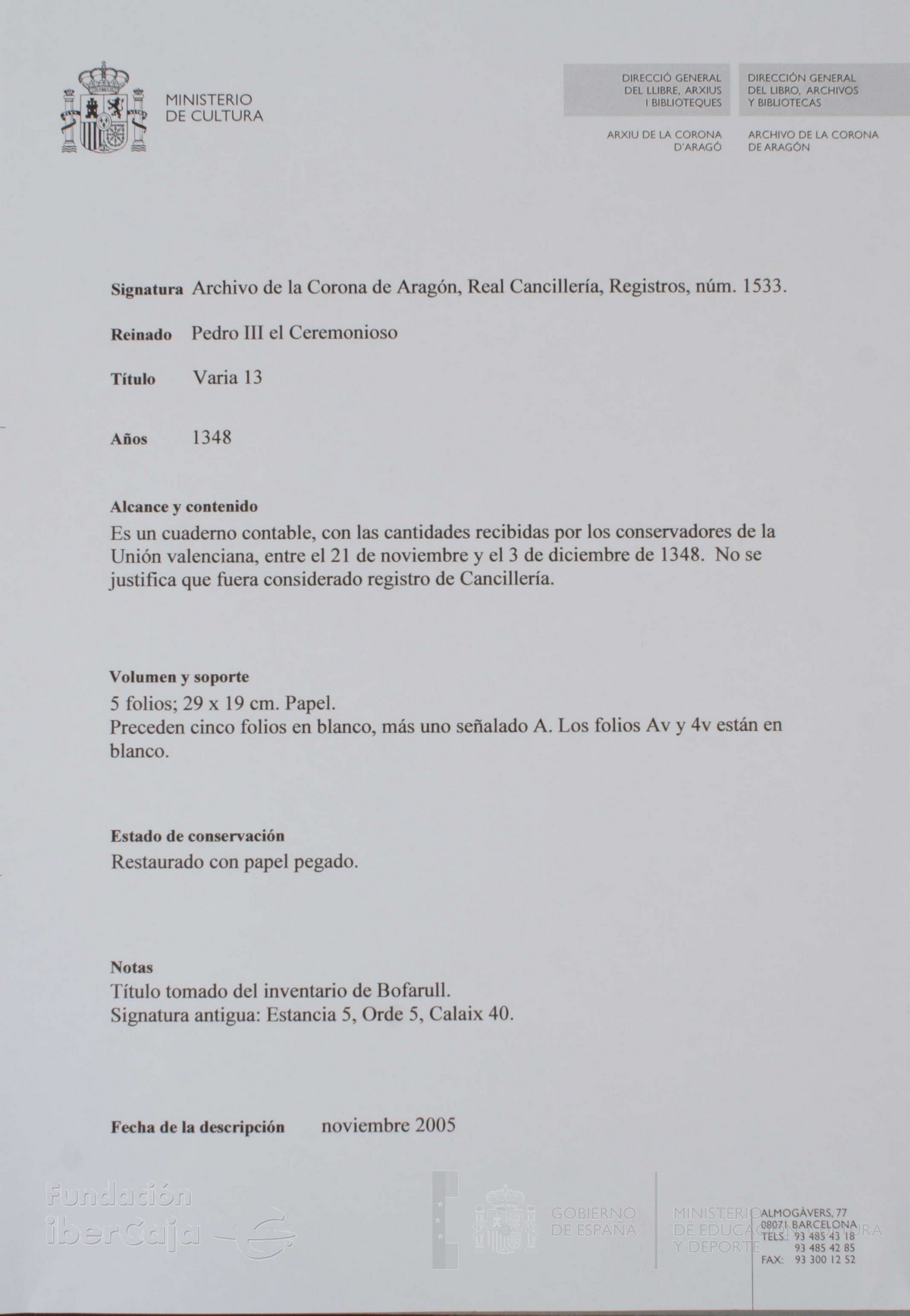 Descripción General