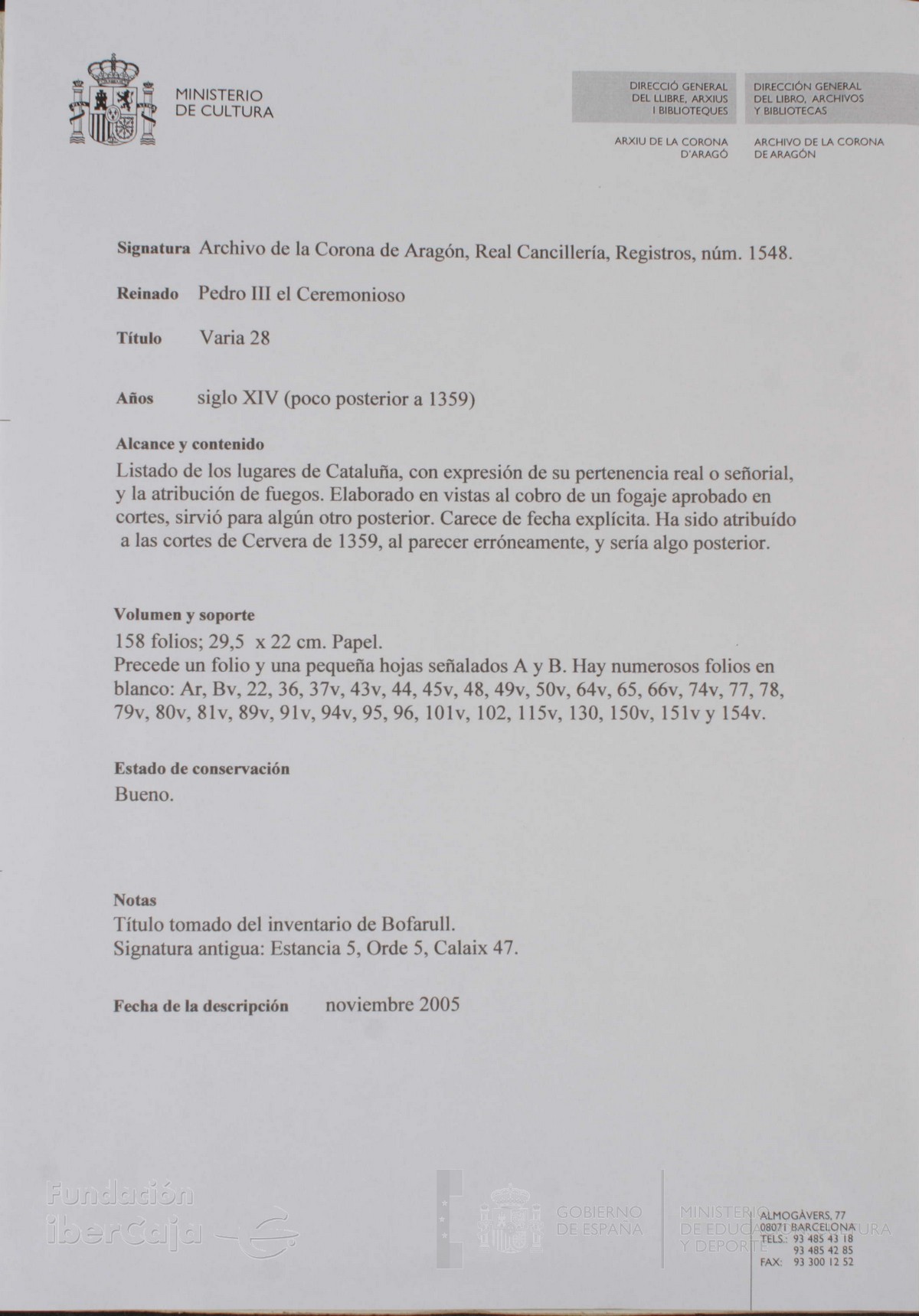 Descripción General