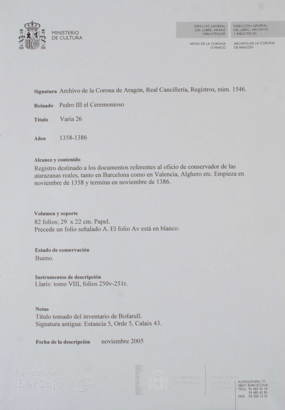 Descripción General
