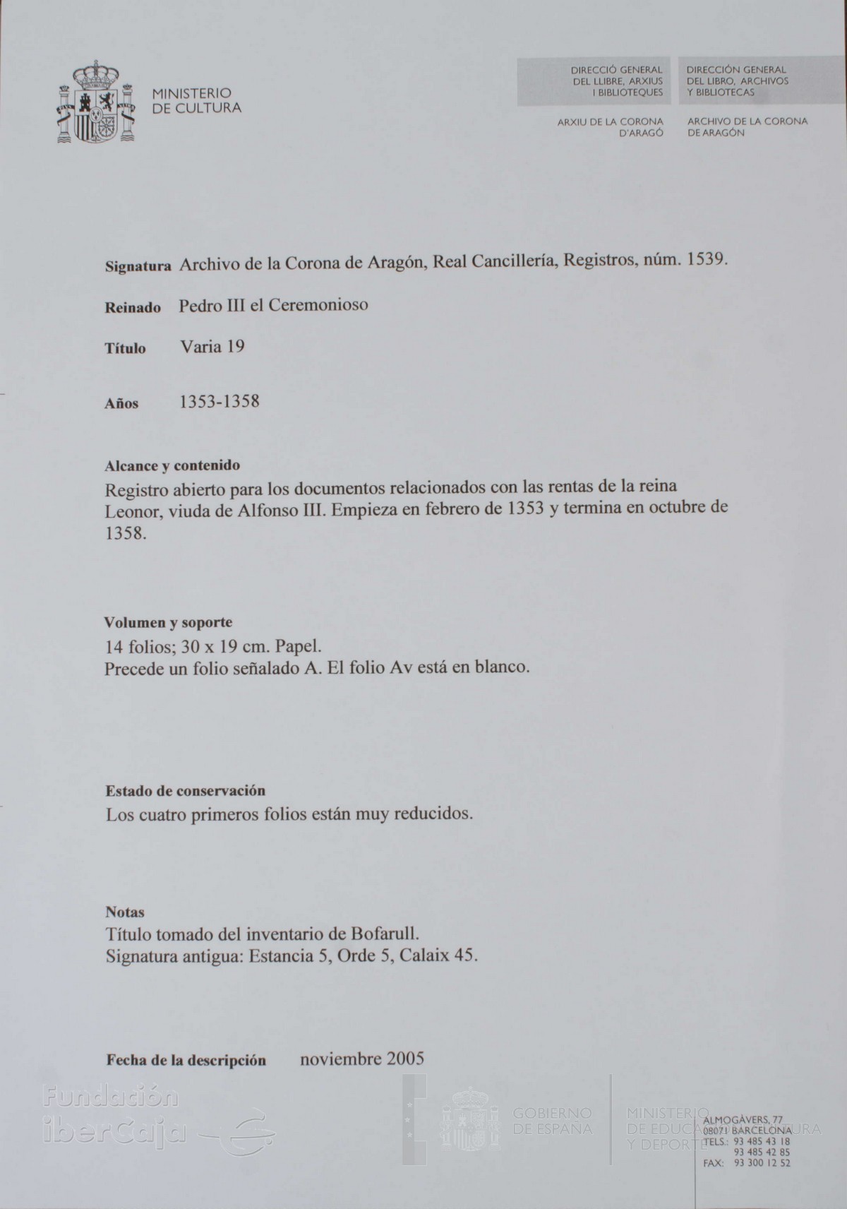 Descripción General