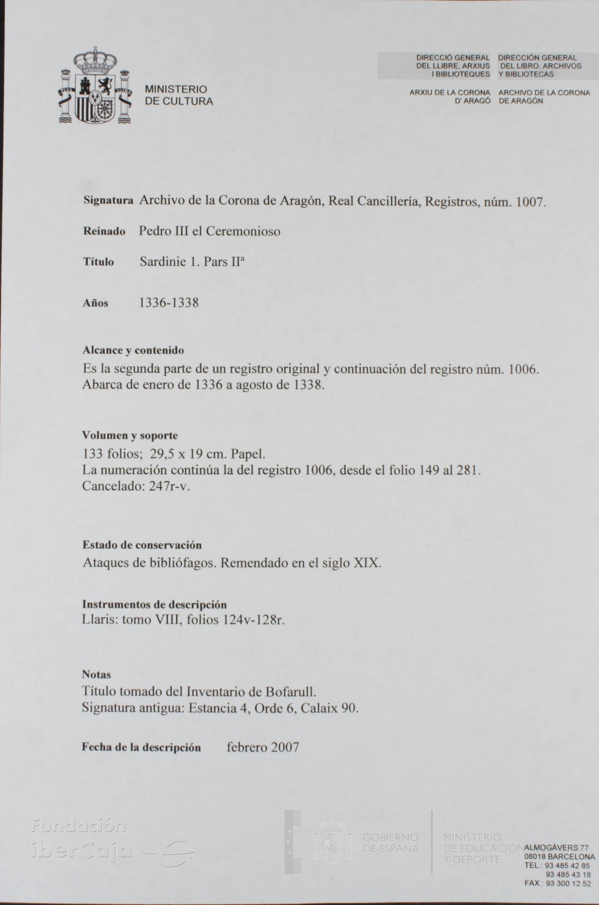 Descripción General