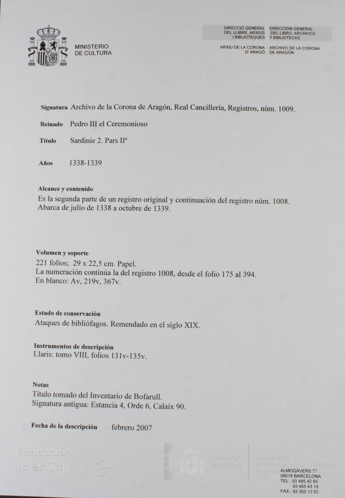 Descripción General