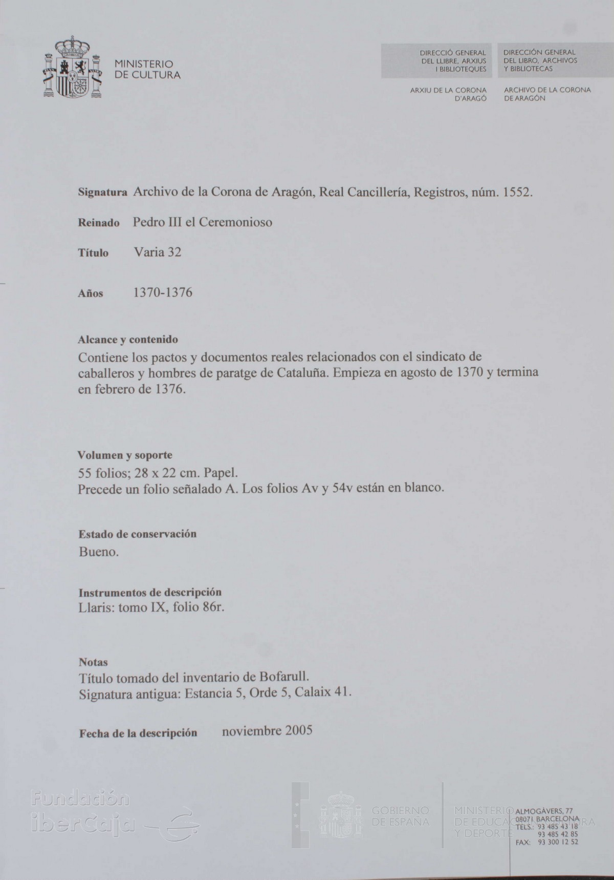Descripción General