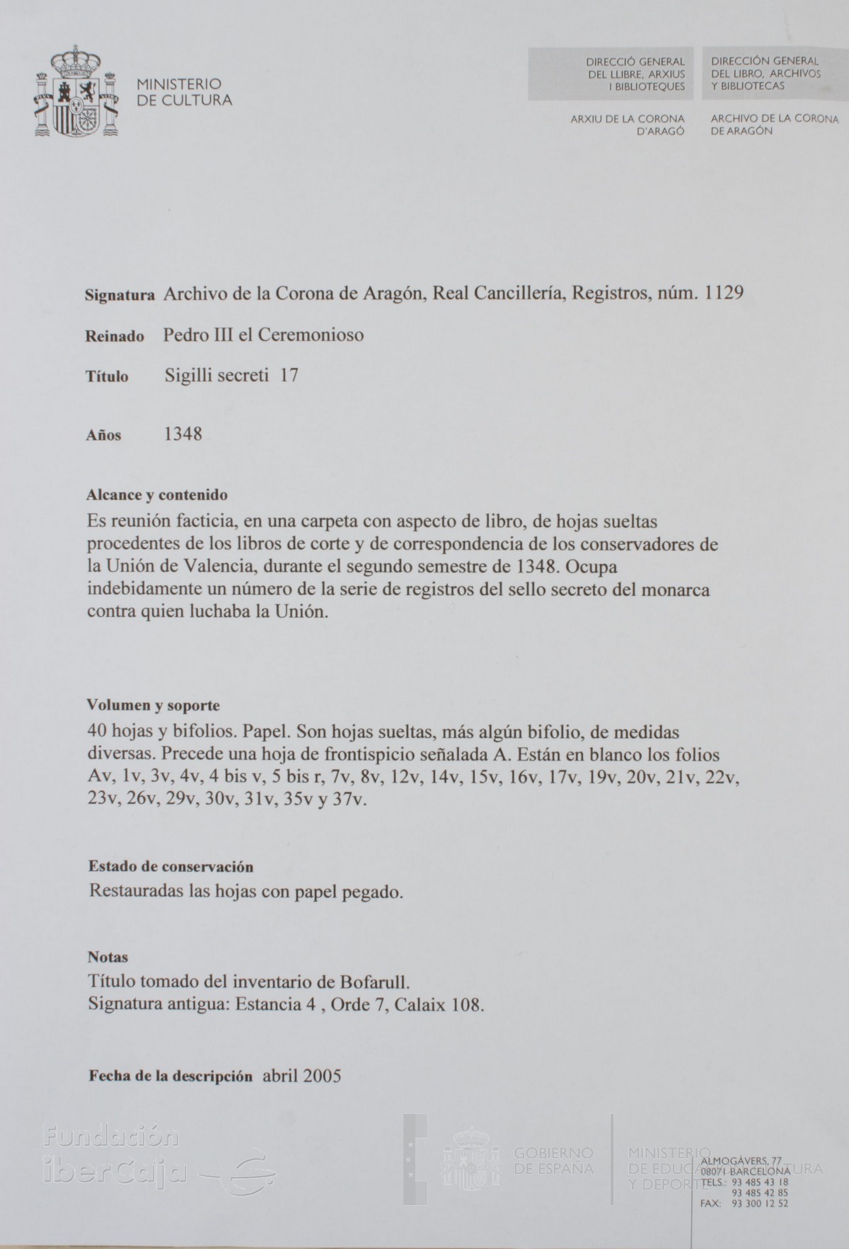 Descripción General