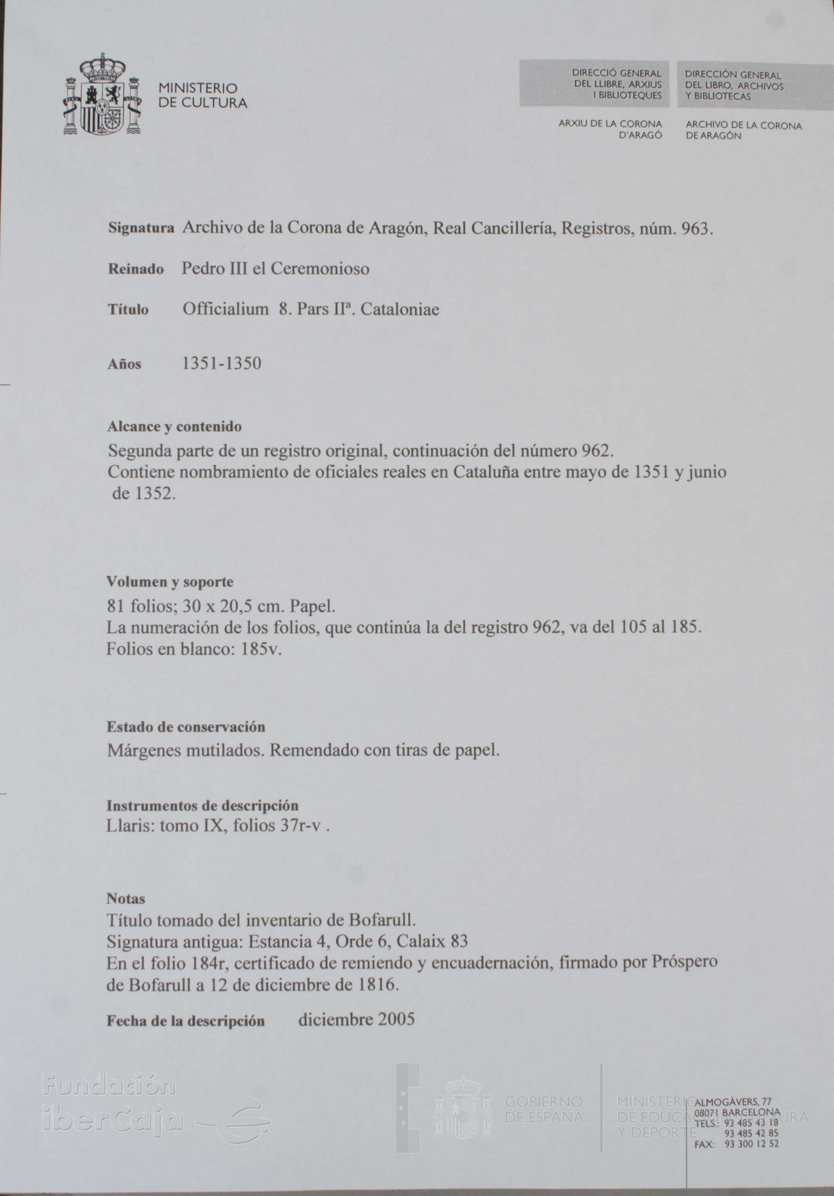 Descripción General