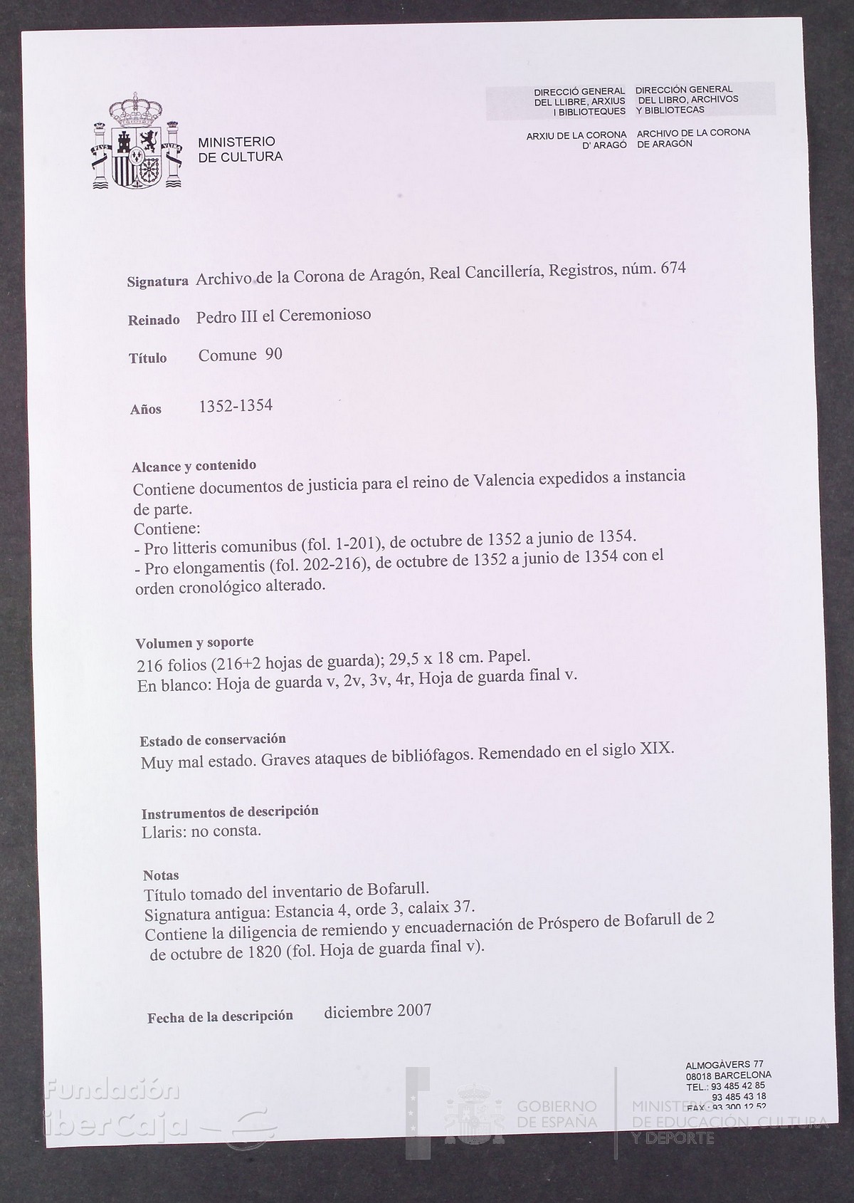 Descripción General