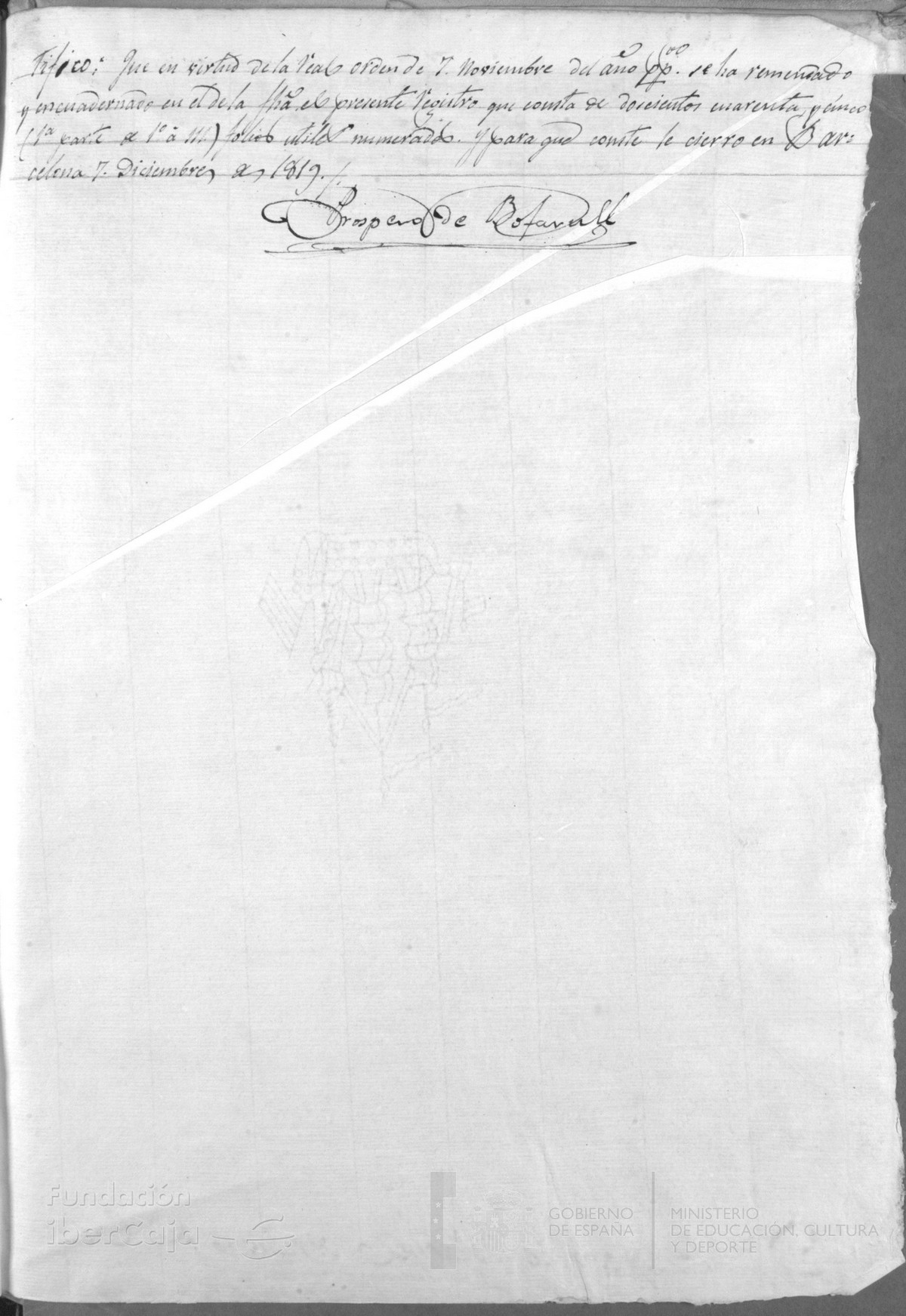 Hoja de guarda posterior r