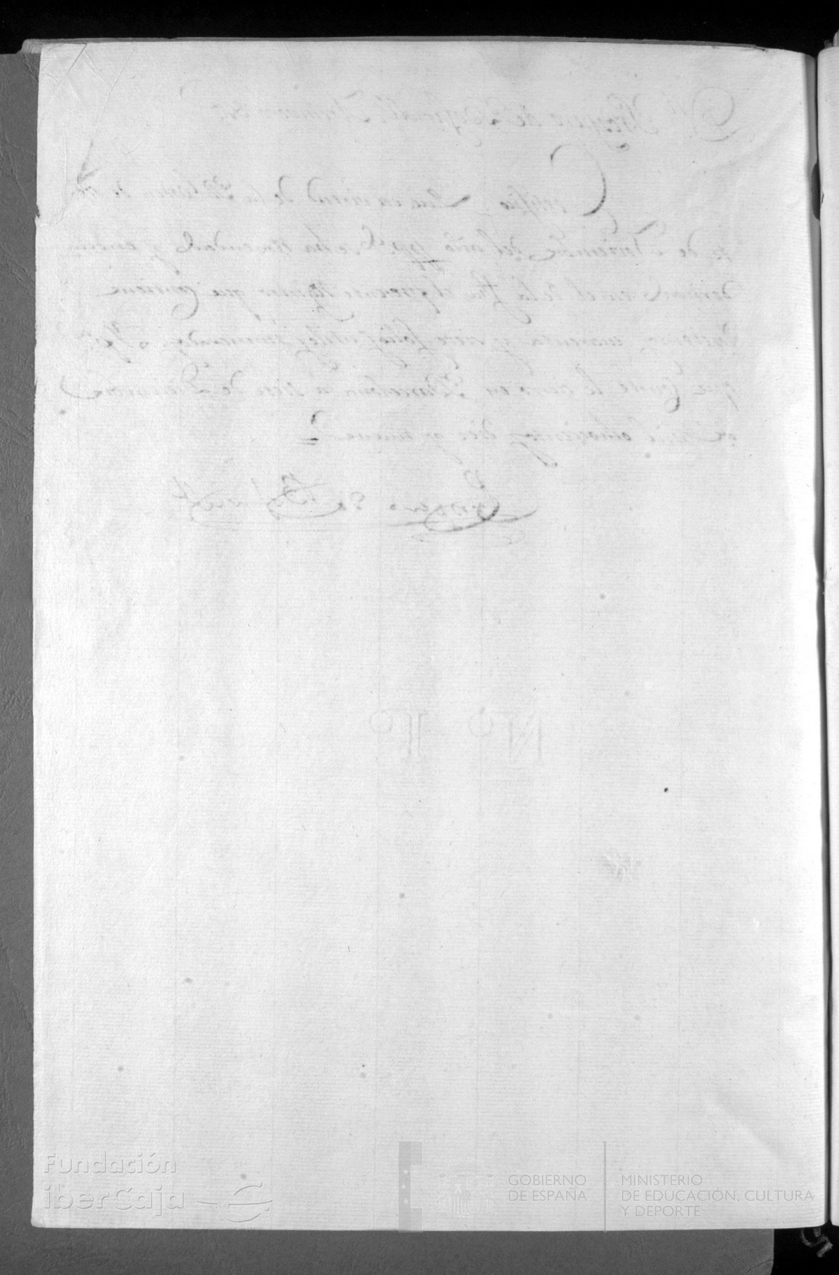 Hoja de guarda final v en blanco