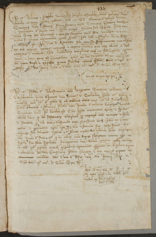 Cancillería,registros,nº1398,fol.134-135/ Concesiones. (10-6-1354 - 11-6-1354)