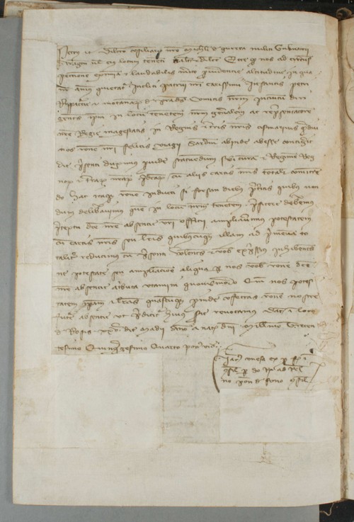 Cancillería,registros,nº965,fol.235v/ Viaje. (25-5-1354)