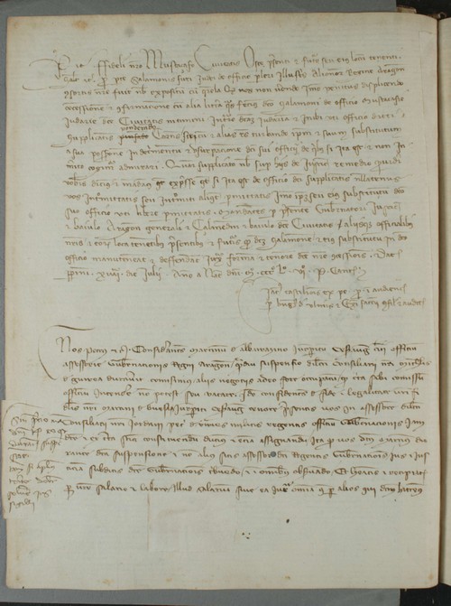 Cancillería,registros,nº966,fol.27v/ Nombramiento. (14-7-1356)