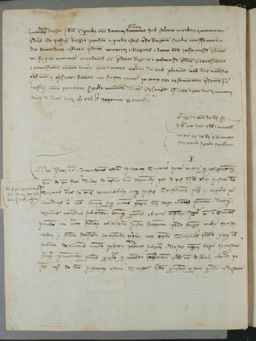 Cancillería,registros,nº966,fol.42v-43/ Nombramiento. (5-1-1357)