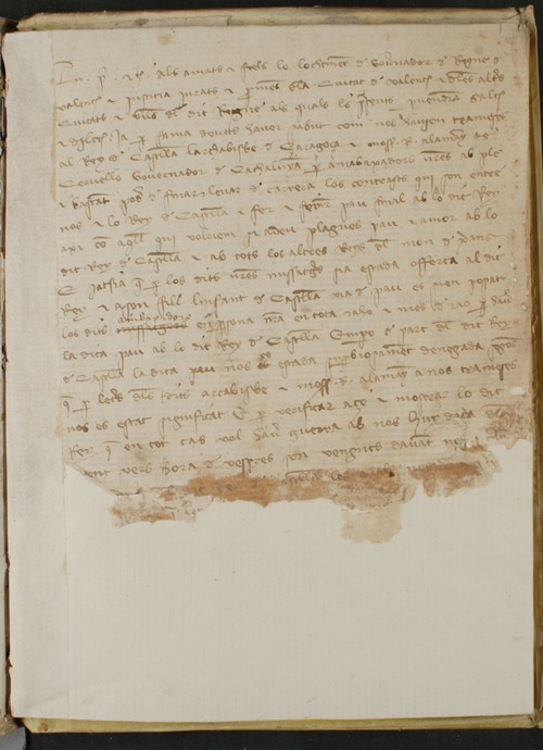 Cancillería,registros,nº1250,fol.1-Av/ Correspondencia real. (1375 [SUP])