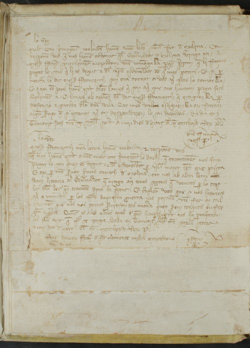 Cancillería,registros,nº1250,fol.4v/ Carta de pago (3-3-1375 - 4-3-1375)