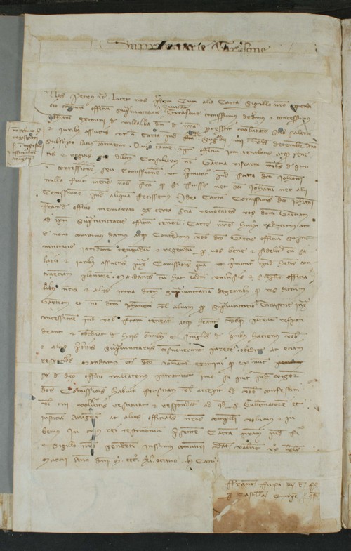 Cancillería,registros,nº961,fol.115v/ Mandato. (21-2-1349)