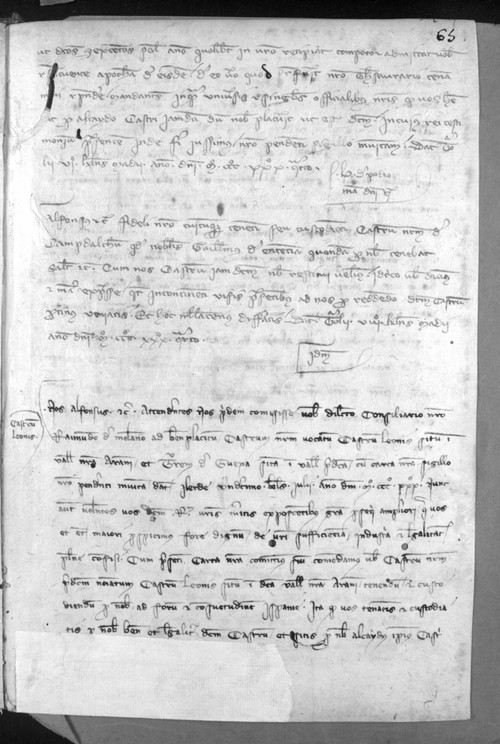 Cancillería,registros,nº561,fol.65-65v/ Tenencia de castillo. (23-5-1334)