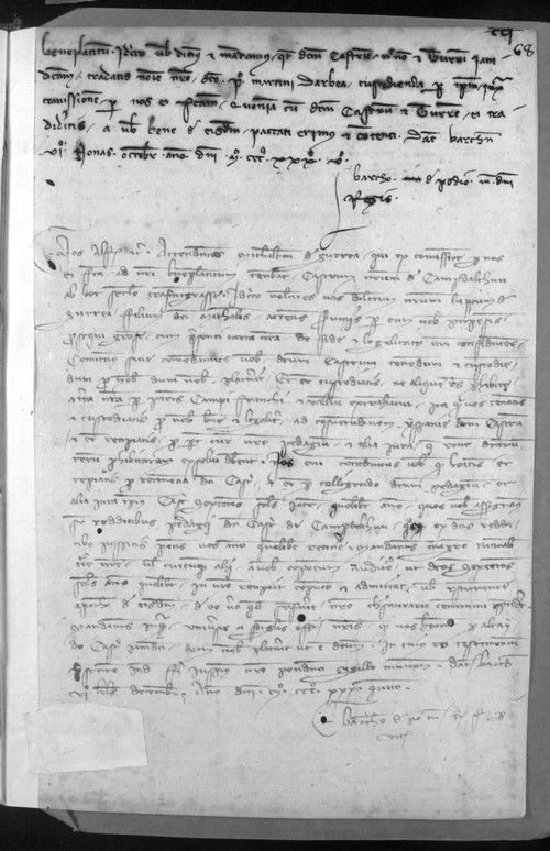 Cancillería,registros,nº561,fol.68-68v/ Tenencia de castillo. (26-11-1335)