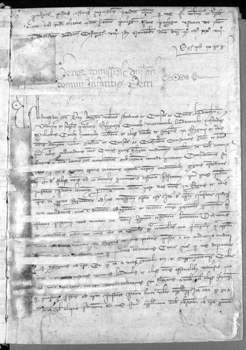 Cancillería,registros,nº582,fol.3-4/ Comisión de poder. (2-1-1328)