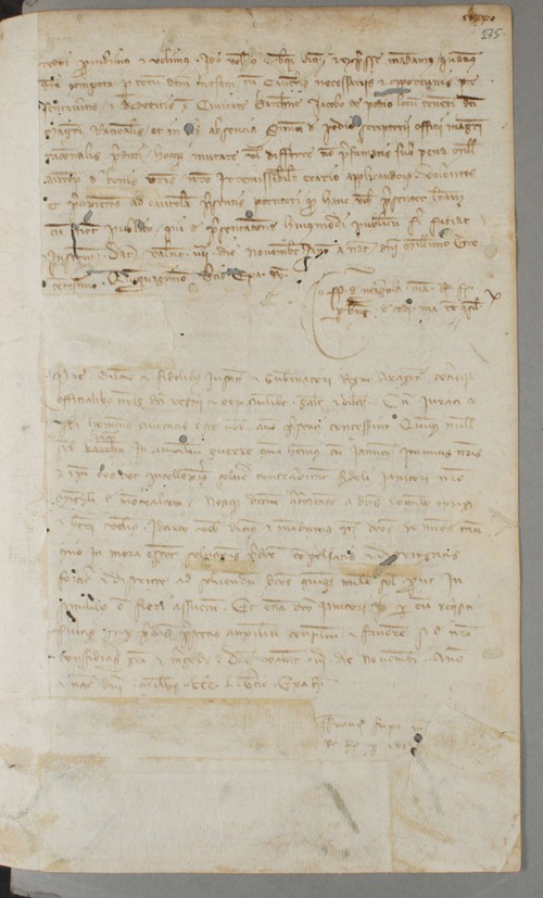 Cancillería,registros,nº1399,fol.175/ Subsidio. (3-11-1353)