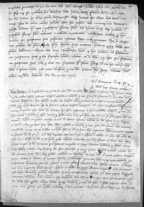 Cancillería,registros,nº506,fol.20-20v/ Mandato y confirmación. (13-12-1332)