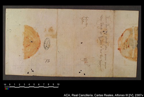 Cancillería,cartas_reales,Alfonso_IV,caja_20,nº2387/ Correspondencia. (21-8-1333)