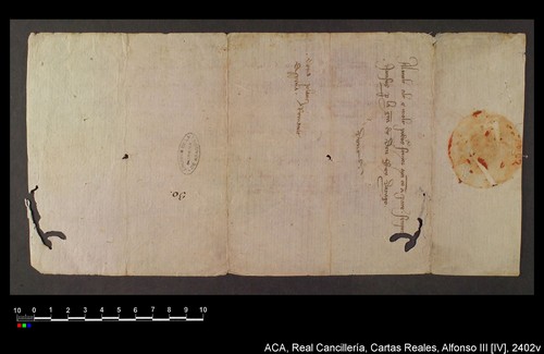 Cancillería,cartas_reales,Alfonso_IV,caja_20,nº2402/ Correspondencia. (30-8-1333)