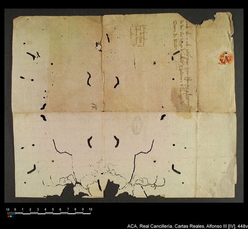 Cancillería,cartas_reales,Alfonso_IV,caja_4,nº448/ Correspondencia. (17-06-1328)