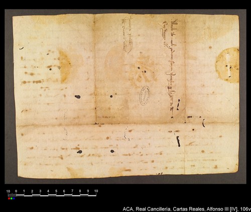 Cancillería,cartas_reales,Alfonso_IV,caja_1,nº106/ Correspondencia. (11-2-1328)