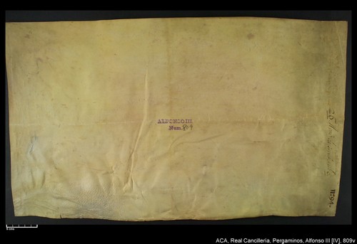Cancillería,pergaminos,Alfonso_IV,carp.231,nº809/ Restitución de bienes. (12-05-1334)