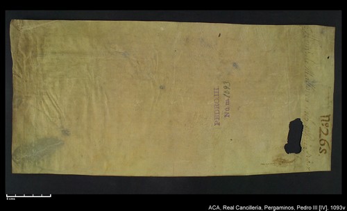 Cancillería,pergaminos,Pedro_IV,carp.257,nº1093/ Época de Pedro IV. (1-07-1345)