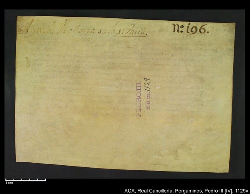Cancillería,pergaminos,Pedro_IV,carp.258,nº1129/ Época de Pedro IV. (13-09-1345)