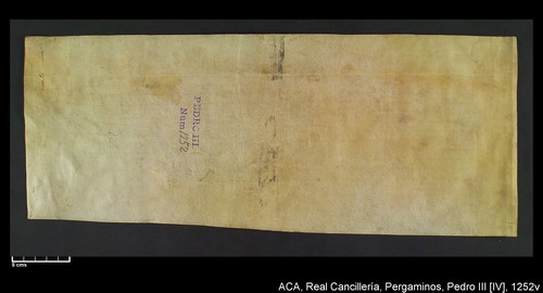 Cancillería,pergaminos,Pedro_IV,carp.261,nº1252/ Época de Pedro IV. (20-04-1347)