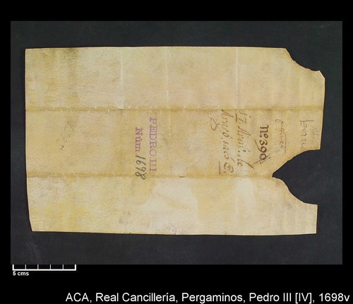 Imagen de Cancillería, pergaminos, Pedro IV, carp.269, nº1698/ Época de Pedr[...]