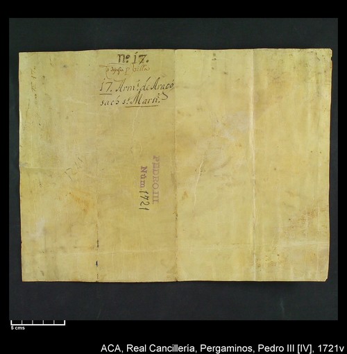 Imagen de Cancillería, pergaminos, Pedro IV, carp.270, nº1721/ Época de Pedr[...]