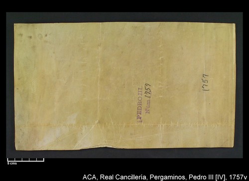 Cancillería,pergaminos,Pedro_IV,carp.271,nº1757/ Época de Pedro IV. (12-02-1353)