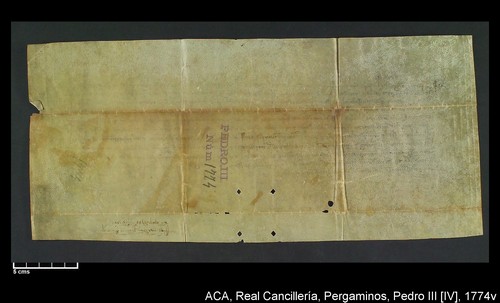 Cancillería,pergaminos,Pedro_IV,carp.271,nº1774/ Época de Pedro IV. (25-05-1353)