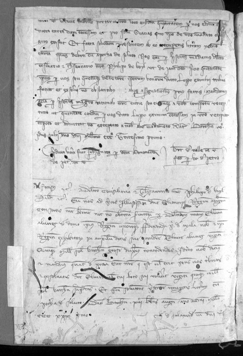 Cancillería,registros,nº443,fol.89v-90/ Mandato. (11-7-1331 - 18-7-1331)