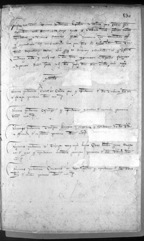 Cancillería,registros,nº495,fol.130/ Mandato. (20-6-1330)