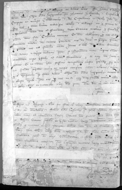 Cancillería,registros,nº541,(1ªnum.),fol.54v/ Mandato. (19-5-1330 - 24-5-1330)