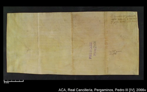 Cancillería,pergaminos,Pedro_IV,carp.277,nº2066/ Época de Pedro IV. (13-05-1357)