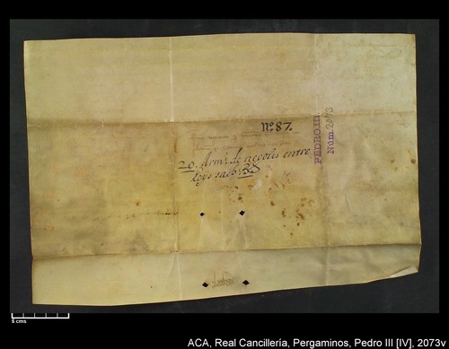 Imagen de Cancillería, pergaminos, Pedro IV, carp.277, nº2073/ Época de Pedr[...]