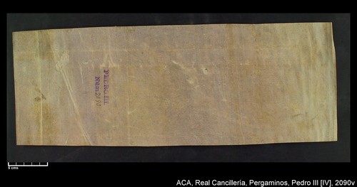 Cancillería,pergaminos,Pedro_IV,carp.277,nº2090/ Época de Pedro IV. (18-10-1357)