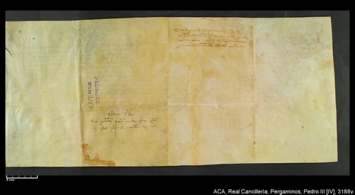 Cancillería,pergaminos,Pedro_IV,carp.299,nº3188/ Época de Pedro IV. (18-05-1383)