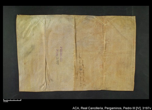 Cancillería,pergaminos,Pedro_IV,carp.299,nº3197/ Época de Pedro IV. (25-05-1383)