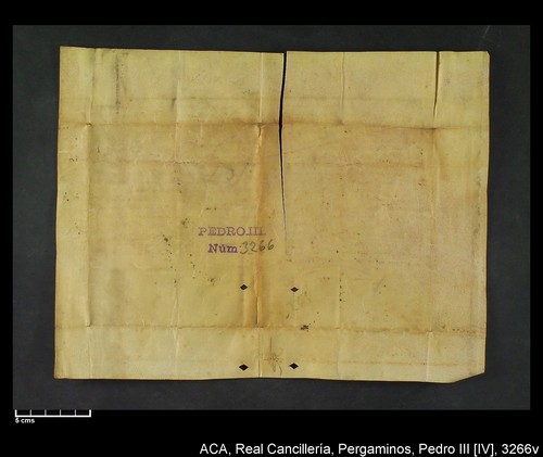 Cancillería,pergaminos,Pedro_IV,carp.301,nº3266/ Época de Pedro IV. (1-05-1385)