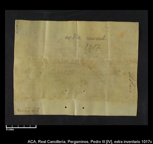 Cancillería,pergaminos,Pedro_IV,carp.302,extrainventario,nº1017/ Época de Pedro IV. (1-11-1374)