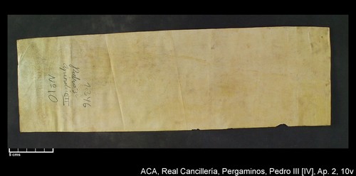 Cancillería,pergaminos,Pedro_IV,carp.304,apéndice_II,nº10/ Época de Pedro IV. (17-06-1384)