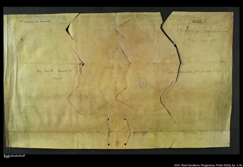 Cancillería,pergaminos,Pedro_IV,carp.305,apéndice_III,nº6/ Época de Pedro IV. (12-11-1337)