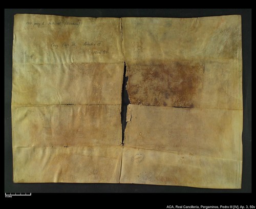 Cancillería,pergaminos,Pedro_IV,carp.305,apéndice_III,nº50/ Época de Pedro IV. (1-06-1357)